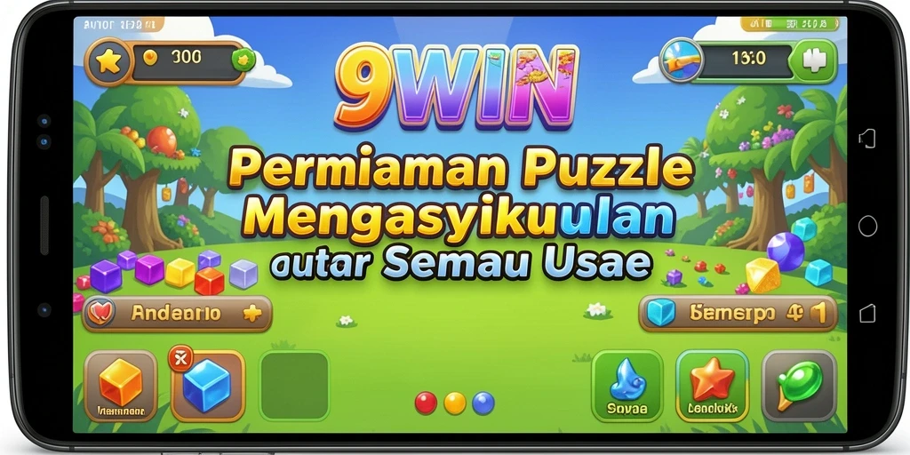 Tampilan gameplay menampilkan berbagai teka-teki seru di 9WIN.