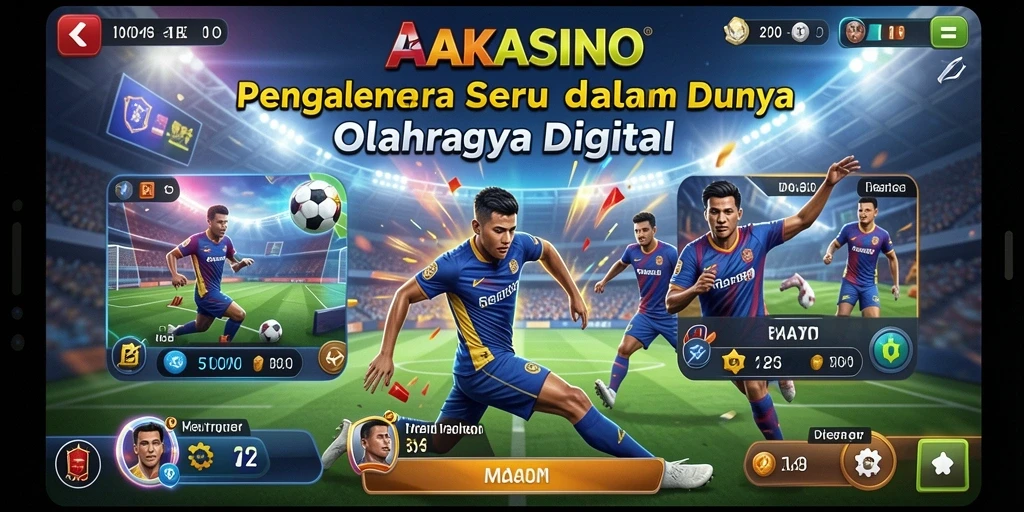 Screenshot AAKASINO menunjukkan intensitas pertandingan olahraga yang seru.