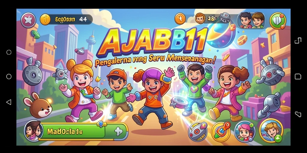 Gambaran gameplay seru AJAIB11 selama permainan arcade.