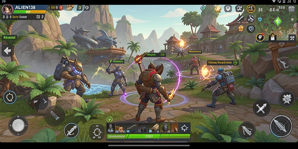 Gameplay seru dan imersif ALIEN138 di dunia terbuka.