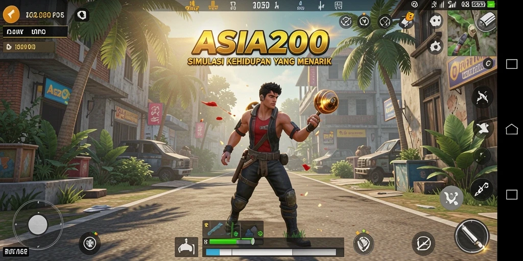 Screenshot menunjukkan gameplay menarik dari ASIA200 dalam simulasi kehidupan.