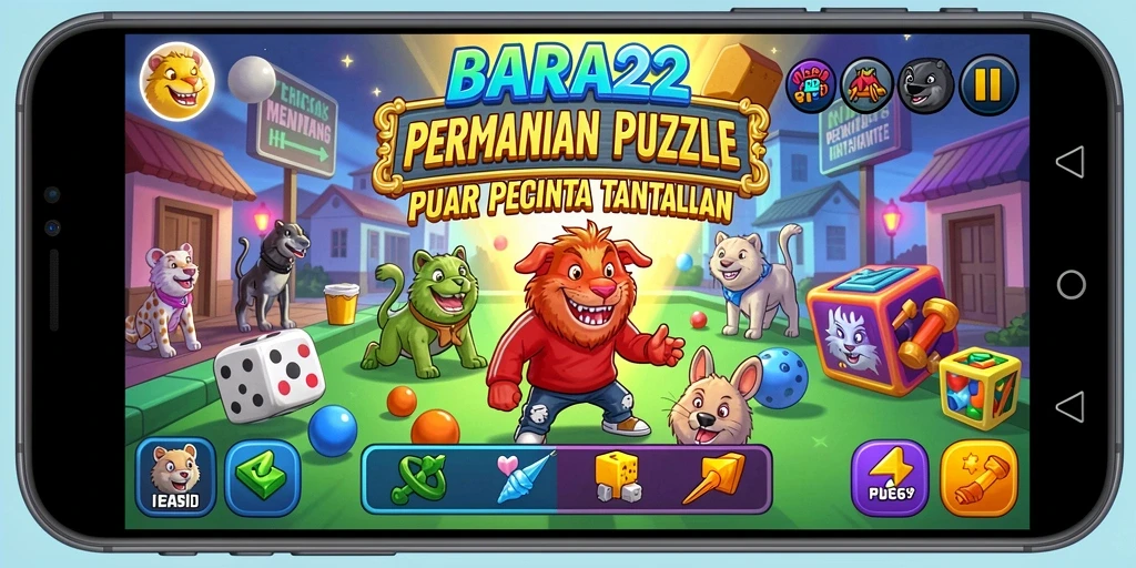 Gambaran gameplay menantang dalam BARA22 dengan grafik menarik.