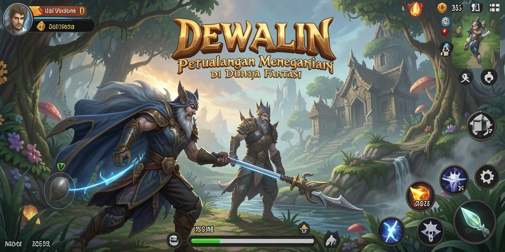 Gameplay DEWALIN menunjukkan aksi petualangan yang mendebarkan.