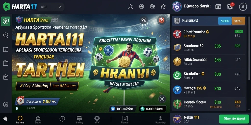 Tampilan gameplay HARTA11 yang menarik dan interaktif dalam taruhan olahraga.
