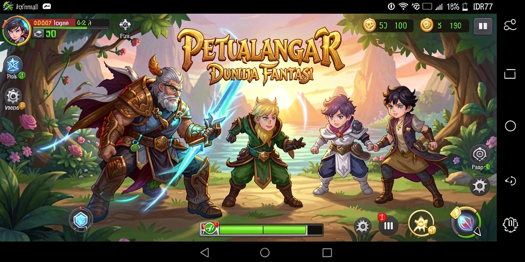 Screenshot gameplay IDR77 yang menunjukkan aksi petualangan yang seru.