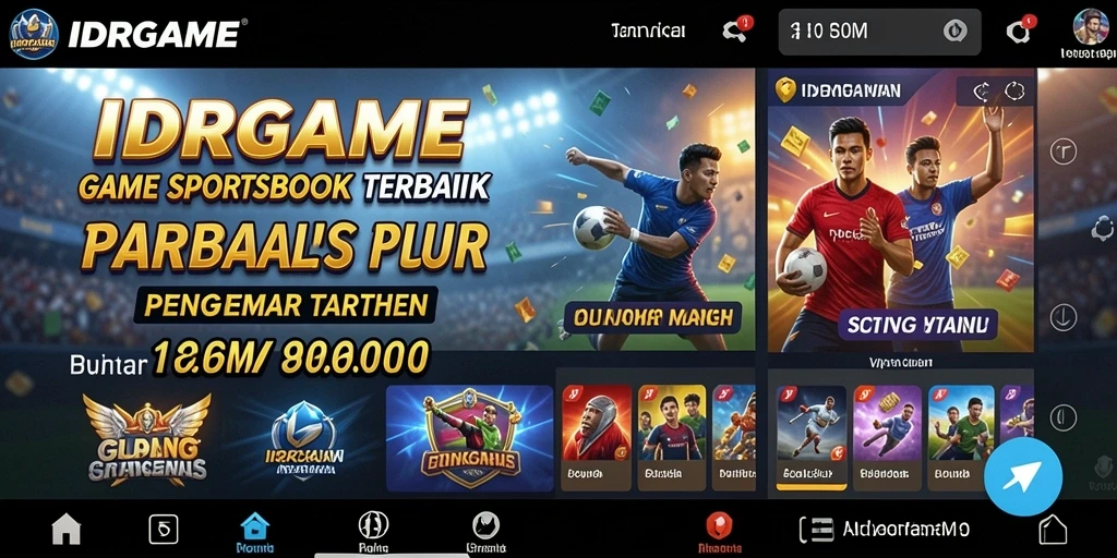 Tampilan menarik dari aplikasi IDRGAME untuk pengalaman taruhan yang memuaskan.