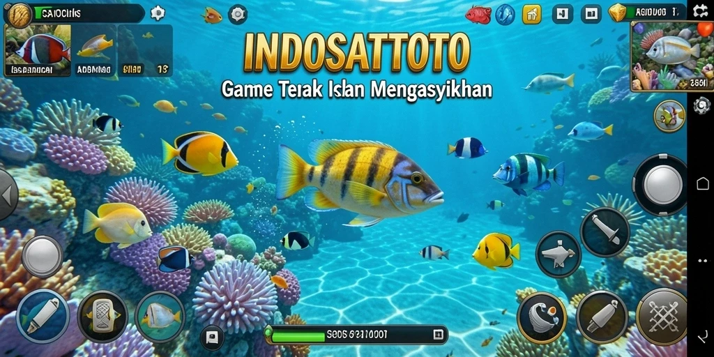 Screenshot game INDOSATTOTO menampilkan momen menembak ikan yang mendebarkan.