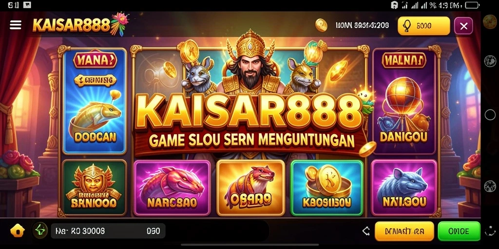 Tampilan gameplay KAISAR888 yang seru dan penuh warna.
