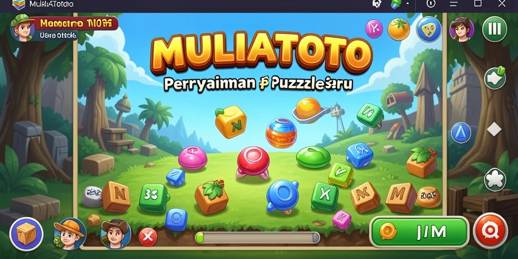 Screenshot gameplay yang menarik dari MULIATOTO dengan tantangan puzzle.