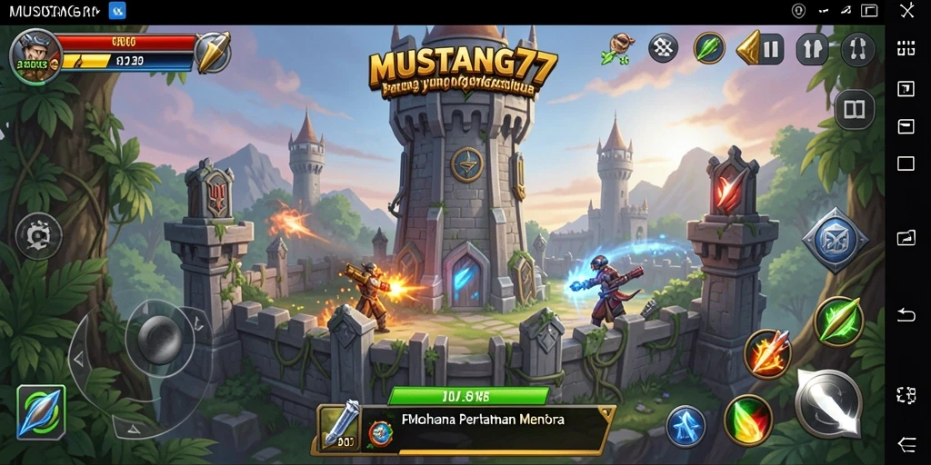 Tangkap momen seru dalam pertahanan menara MUSTANG77!