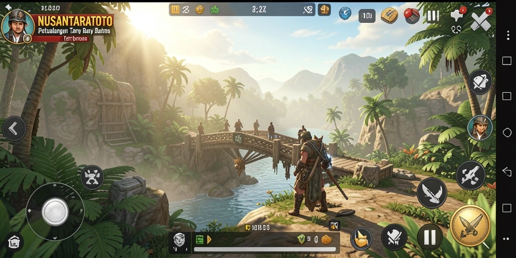 Tampilan gameplay seru dari NUSANTARATOTO di dunia terbuka.
