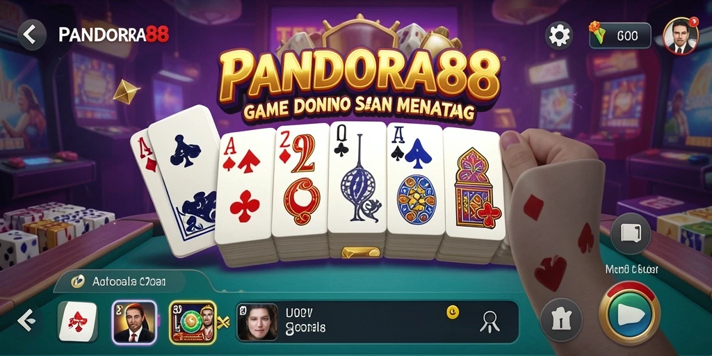 Screenshot gameplay PANDORA88 menunjukkan aksi seru permainan Domino.