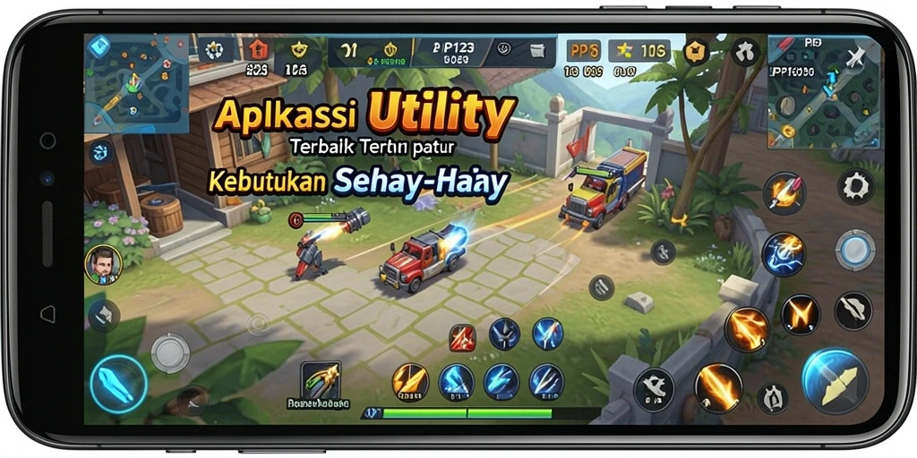 Tampilan utama PP123 dengan fitur-fitur Utility yang memudahkan pengguna.