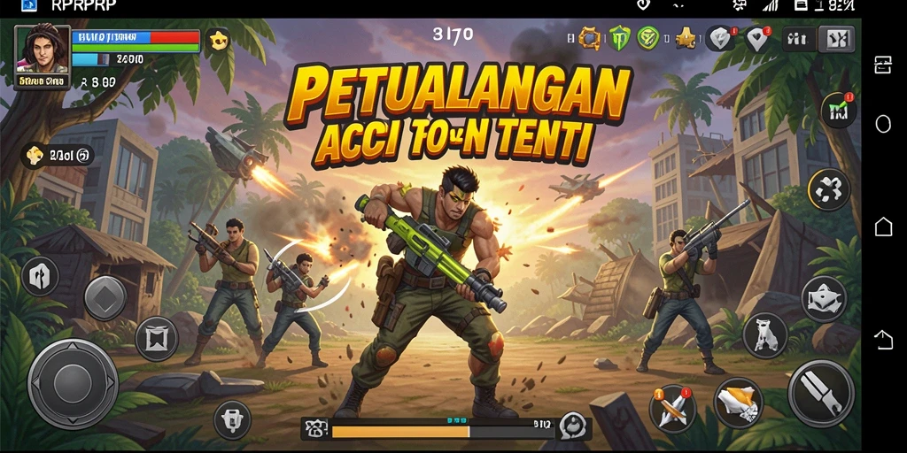 Gameplay RPRPRP menampilkan pertarungan seru dengan grafis menawan.