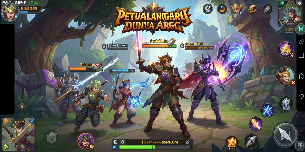 Screenshot gameplay RSNVIP menampilkan aksi pertarungan yang seru dan grafis mengesankan.