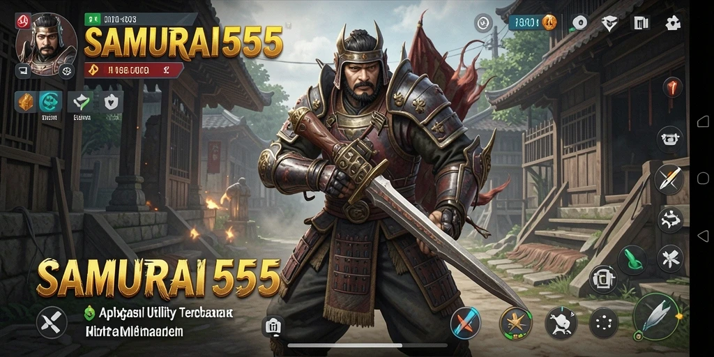Tampilan antarmuka pengguna aplikasi SAMURAI555 yang intuitif dan mudah dipahami.