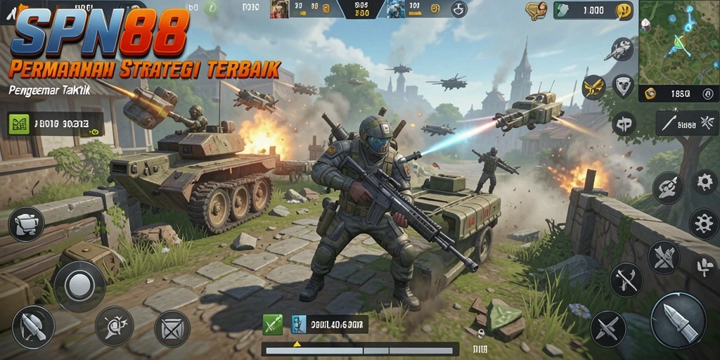 Tangkapan layar gameplay SPN88 menampilkan aksi strategi mendebarkan.
