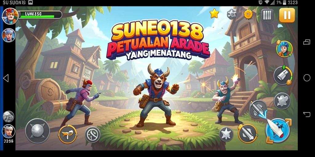 Tampilan gameplay SUNEO138 yang penuh aksi dan tantangan di dunia Arcade.
