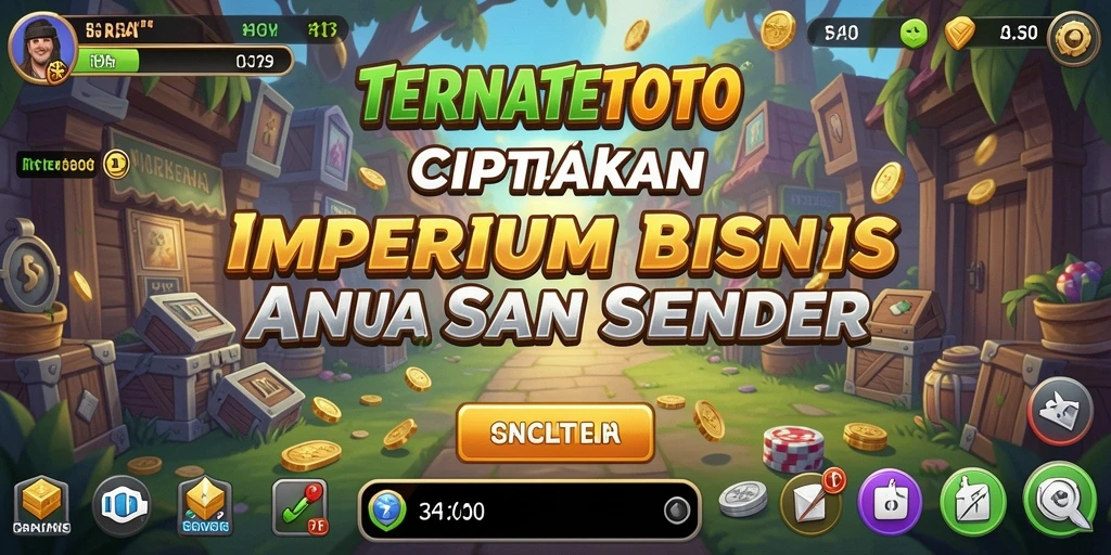 Tangkapan layar gameplay TERNATETOTO yang menggambarkan keseruan membangun bisnis.