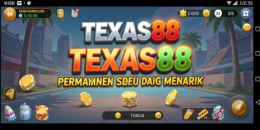 Tampilan gameplay TEXAS88 yang penuh warna dan interaktif.