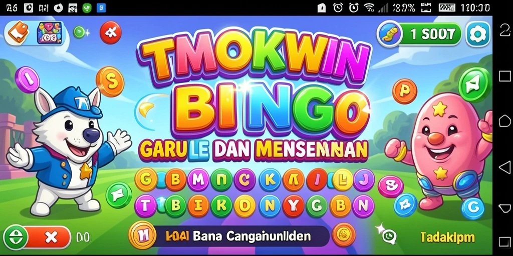 Screenshot gameplay TMOKWIN yang penuh dengan keseruan Bingo.