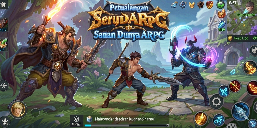 Gameplay seru dan mendebarkan dalam ARPG W67.
