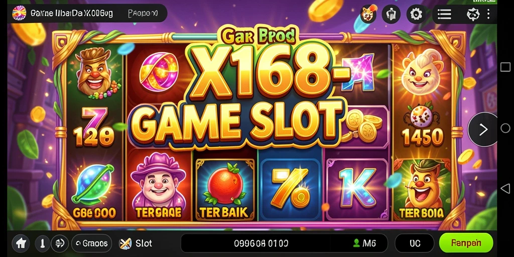 Tampilan gameplay menarik X168 dengan aksi memikat dari permainan Slot.